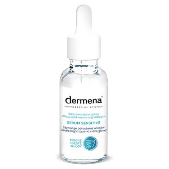 Dermena Sensitive, serum do wrażliwej skóry głowy i włosów nadmiernie wypadających, 50 ml