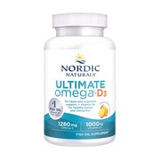 Nordic Naturals, Ultimate Omega-D3 1280 mg, kapsułki, smak cytrynowy, 60 szt.        