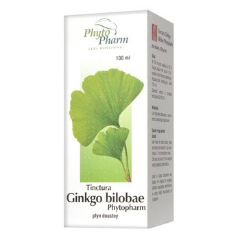 Tinctura Ginkgo bilobae Phytopharm, płyn doustny, 100 ml