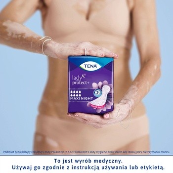 TENA Lady Maxi, night, wkładki, 12 szt.