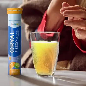 Oryal Fizzzy+ Senior, tabletki musujące, smak pomarańcza - baergamotka, 20 szt.