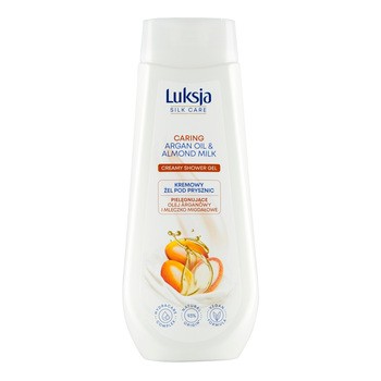 Luksja Silk Care, żel pod prysznic, Argan Oil & Almond Milk, 500 ml