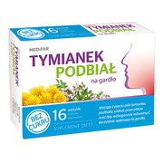 MEDiFAR Tymianek i podbiał na gardło, pastylki, bez cukru, 16 szt. https://azcdn.doz.pl/image/d/product/1fb94add-scale-180x180.png
