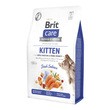 Brit Care Cat Grain-Free Kitten Gentle Digestion & Strong Immunity, karma sucha dla kociąt oraz kotek w ciąży lub karmiących, łosoś, 2 kg