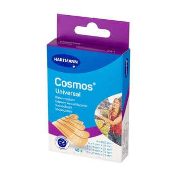Cosmos Universal, plastry z opatrunkiem, 40 szt.