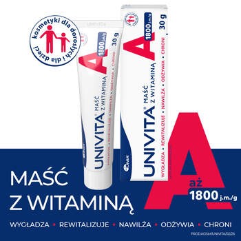 Univita, maść z witaminą A 1800 j.m./g, 30 g