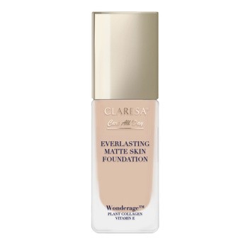 Claresa Care All Day Everlasting Matte Skin Foundation, podkład matująco-wygładzający, Sand, 32 ml