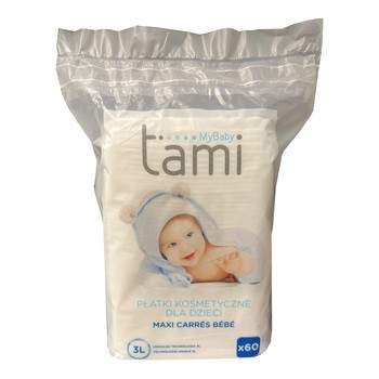 Tami, Płatki kosmetyczne dla dzieci, 60 szt.