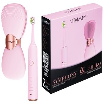Zestaw Vitammy Simphony & Siliko, szczoteczka soniczna + szczoteczka do twarzy