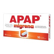 alt Apap migrena, 250 mg + 250 mg + 65 mg, tabletki powlekane, 10 szt.
