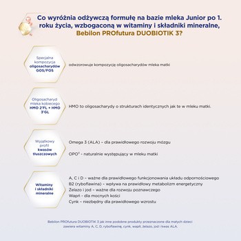 Bebilon PROfutura DUOBIOTIK 3, formuła na bazie mleka po 1. roku życia, 800 g