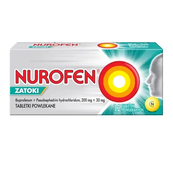 Nurofen Zatoki 200mg+30mg 12 tabletek [RECKITT BENCKISER]
