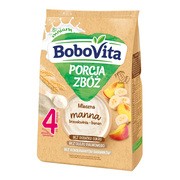 BoboVita Porcja Zbóż, kaszka mleczna, bananowo-brzoskwiniowa, manna, 4m+, 210 g https://azcdn.doz.pl/image/d/product/ba66b982-scale-180x180.png