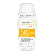 Bioderma Photoderm Mineral Fluide SPF50+, dla skóry wrażliwej i alergicznej, 75 g