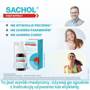 Sachol Fast Effect, aerozol, 20 ml