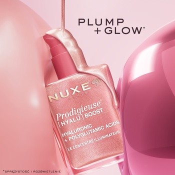 Nuxe Prodigieuse Hyalu Boost, serum nawilżająco-rozświetlające z kwasem poliglutaminowym i kwasem hialuronowym, 30 ml