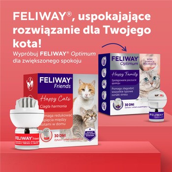 Feliway Friends, zestaw: dyfuzor i wkład uzupełniający 48 ml, 1 szt.
