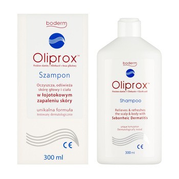 Oliprox, szampon oczyszczający w łojotokowym zapaleniu skóry, 300 ml
