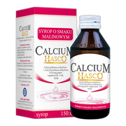 Calcium Hasco, 115,6 mg/5ml, syrop o smaku malinowym, 150 ml