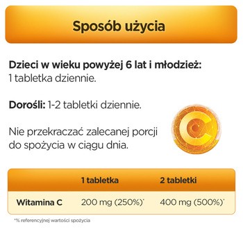 Witamina C, 200 mg, tabletki, 60 szt.