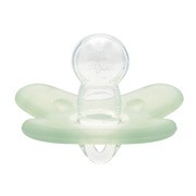 Canpol Babies, smoczek uspokajający 100% silikonowy symetryczny, 6-12m, zielony, 1 szt.        