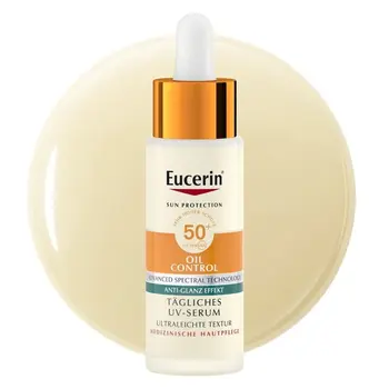 Eucerin Oil Control SPF 50+ Dry Touch, ultralekkie serum ochronne, 30 ml
