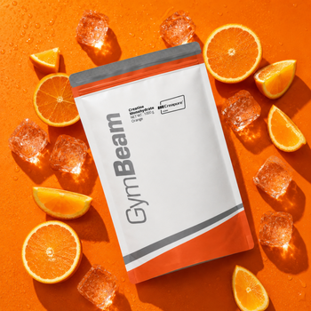 GymBeam Creapure Monohydrat kreatyny, proszek, smak pomarańczowy, 250 g