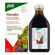 Floradix Żelazo i witaminy, płyn, 500 ml