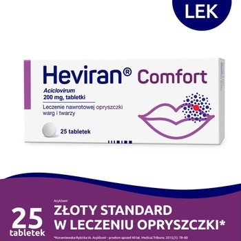 Heviran Comfort, 200 mg, tabletki, 25 szt.