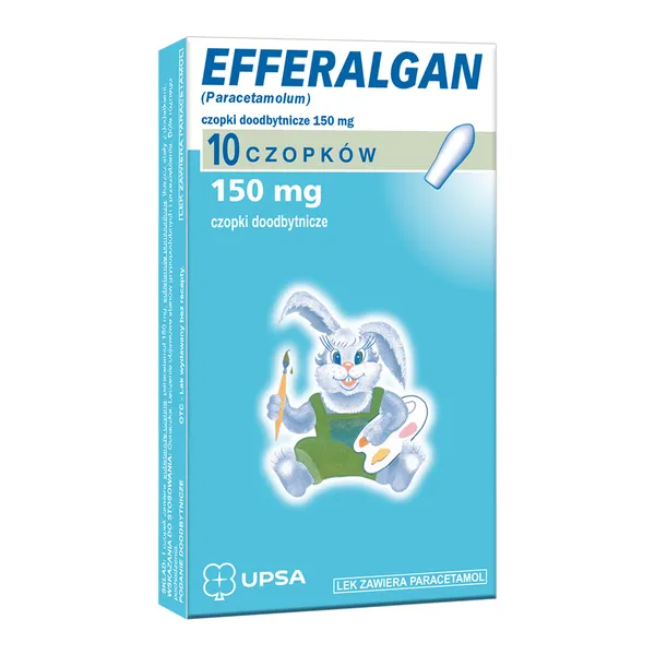 Paracetamol 150 mg 10 czopków [Efferalgan]
