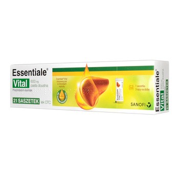 Essentiale Vital, 600 mg, pasta doustna, 21 saszetek