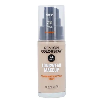 Revlon Colorstay Longwear Makeup SPF 15, podkład z pompką dla skóry tłustej i mieszanej, 200 Nude, 30 ml