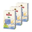 Zestaw 3x Holle, kaszka ryżowa, pełnoziarnista BIO