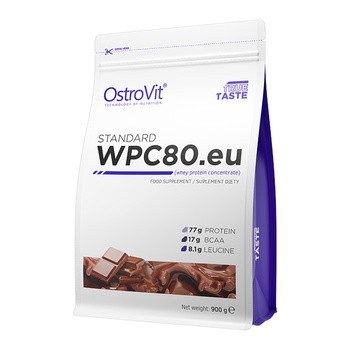OstroVit WPC80.eu, odżywka białkowa w proszku, 900 g