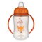 Canpol Babies, kubek treningowy Cute Animlas, 320 ml, pomarańczowy, 1 szt.