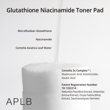 APLB Glutathione Niacinamide Toner Pad, płatki tonizujące do twarzy z glutationem i niacynamidem, 60 szt.