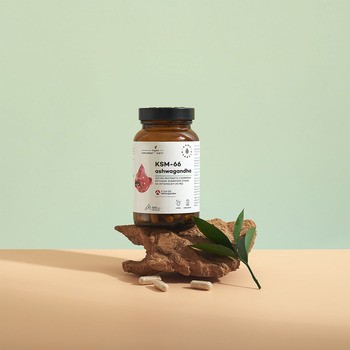 Aura Herbals Ashwagandha KSM-66 Korzeń 200 mg, kapsułki, 120 szt.