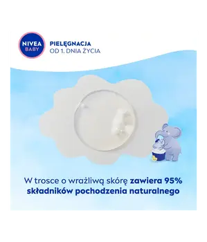 Nivea Baby, żel 2w1 do mycia ciała i włosów z pompką, 500 ml