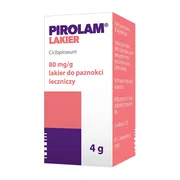 Pirolam, 80 mg/g, lakier do paznokci leczniczy, 4 g https://azcdn.doz.pl/image/d/product/48d2ddad-scale-180x180.webp