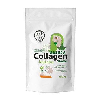 Diet-Food Women Beauty Collagen Shake Matcha, proszek, 200 g