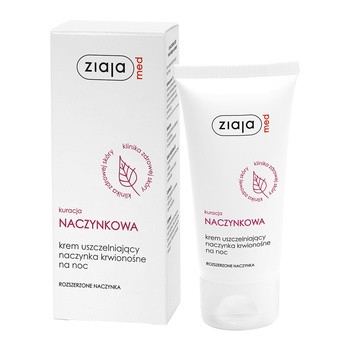 Ziaja Med Kuracja Naczynkowa, krem uszczelniający naczynka krwionośne na noc, 50 ml