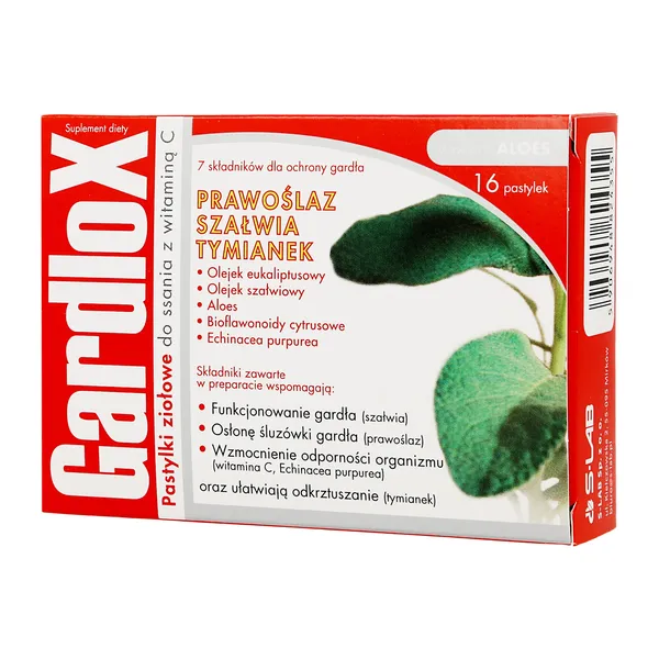Pastylki ziołowe z witaminą C 15mg 16 szt. [Gardlox]