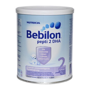 Bebilon Pepti 2 DHA, preparat mlekozastępczy hipoalergiczny, proszek, 450 g