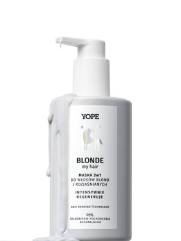 Yope Blonde my Hair, odżywka-maska do włosów 2w1 do włosów blond i rozjaśnianych, 300 ml