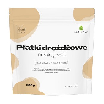 Naturove, płatki drożdżowe nieaktywne, 500 g