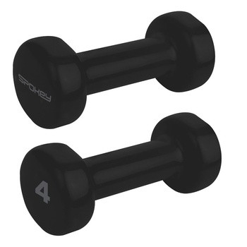Spokey Shape, zestaw hantli winylowych, 2 x 4 kg