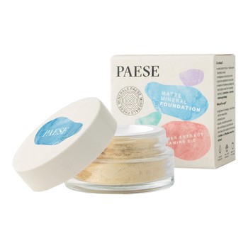 Paese Minerals, matujący podkład mineralny, 102W Natural, 7 g