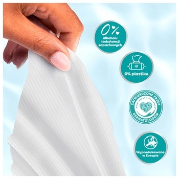 Chusteczki Pampers Pure Skin Cleaning, 6 x 60 szt