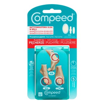 Compeed Plastry na pęcherze, mix, 5 szt.