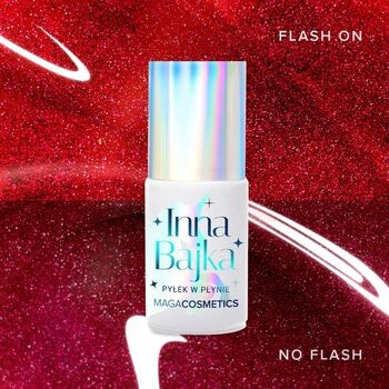 Maga Cosmetics Inna Bajka, lakier hybrydowy z pyłkiem, 868 royal shine, 6 ml